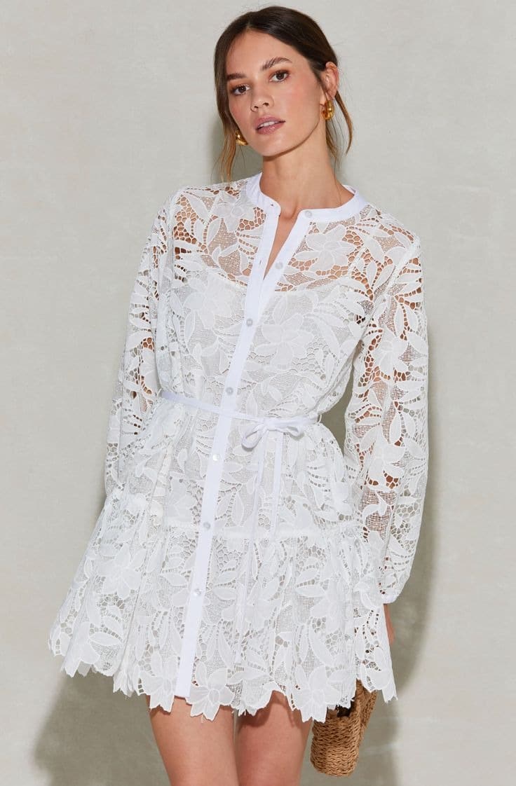 Danielle Luxe Fleece Lace Dress