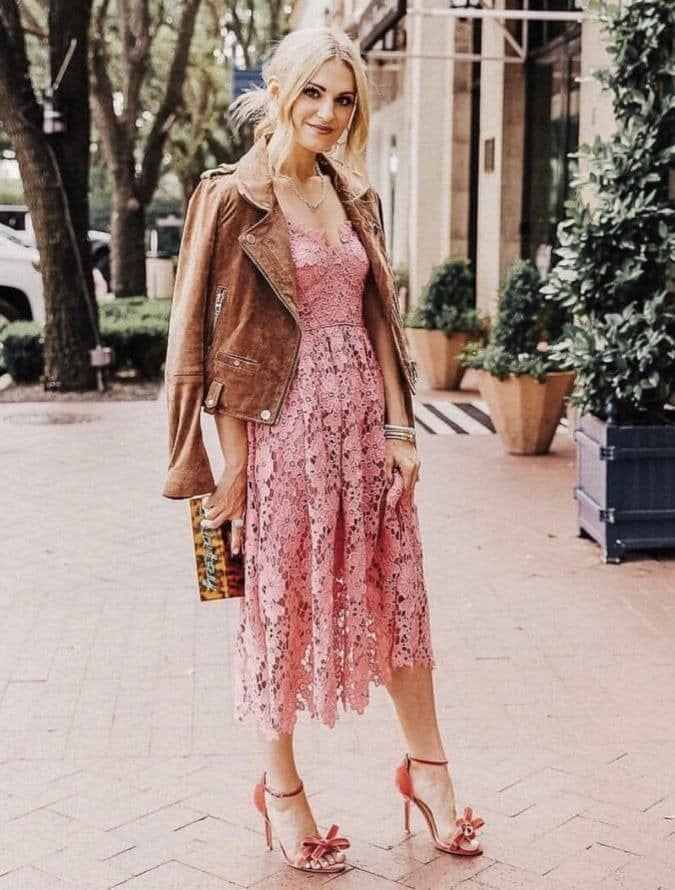 Danielle Luxe Fleece Lace Dress