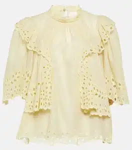 Katia Cotton Eyelet Blouse