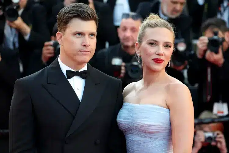 Scarlett Johansson and Colin Jost