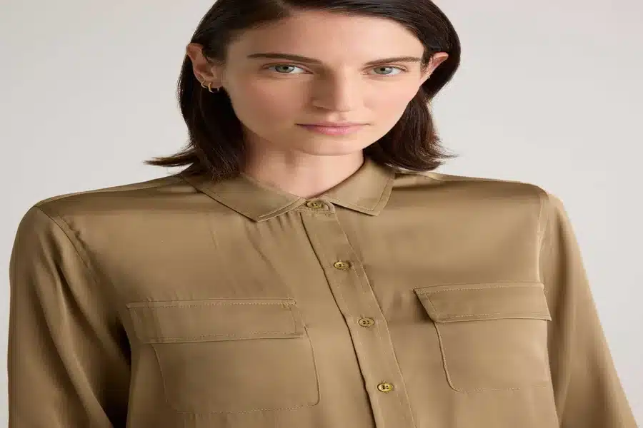 Silk Shirt Dress