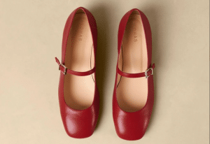 Comfort with Alohas Por Do Sol Leather Ballet Flats