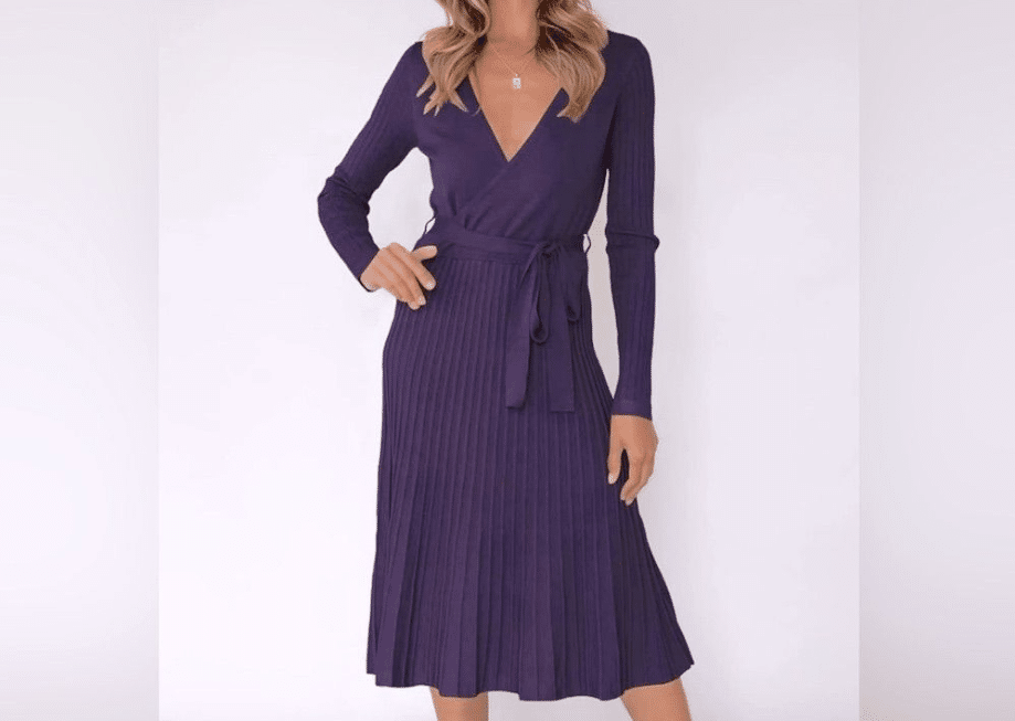 Ila Knit Wrap Dress