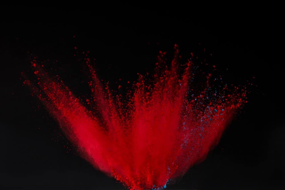 Red holi powder