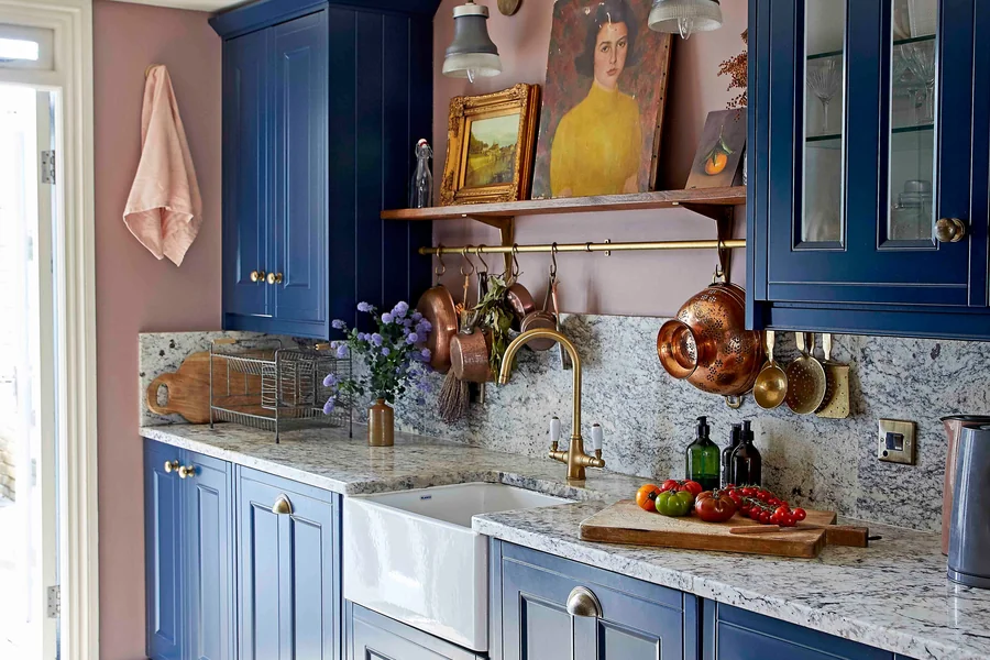 Pastel Blue Kitchens