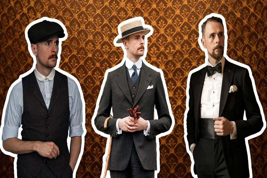 Roaring 20's 1920s Mens Fashion Gatsby