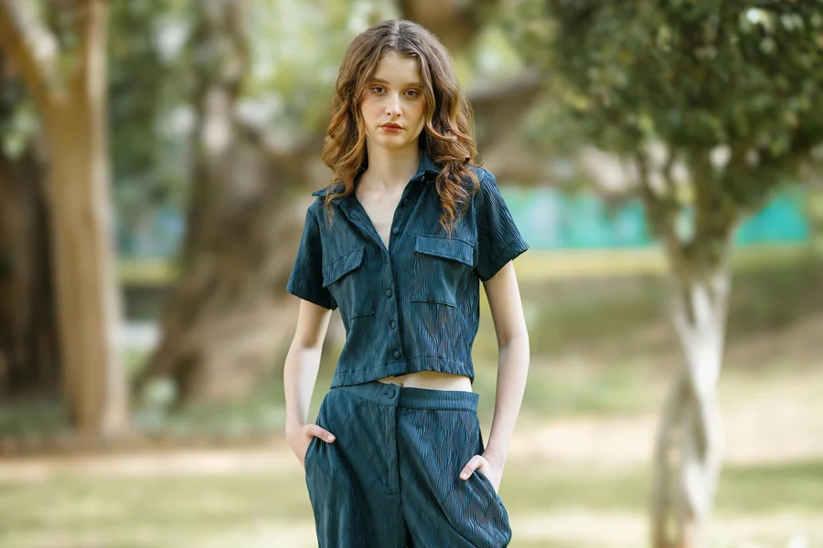Blue Two Piece Set