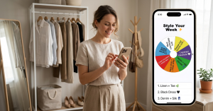 The Capsule Wardrobe Hack – Letting a ‘Spin Wheel’ Style Your Week