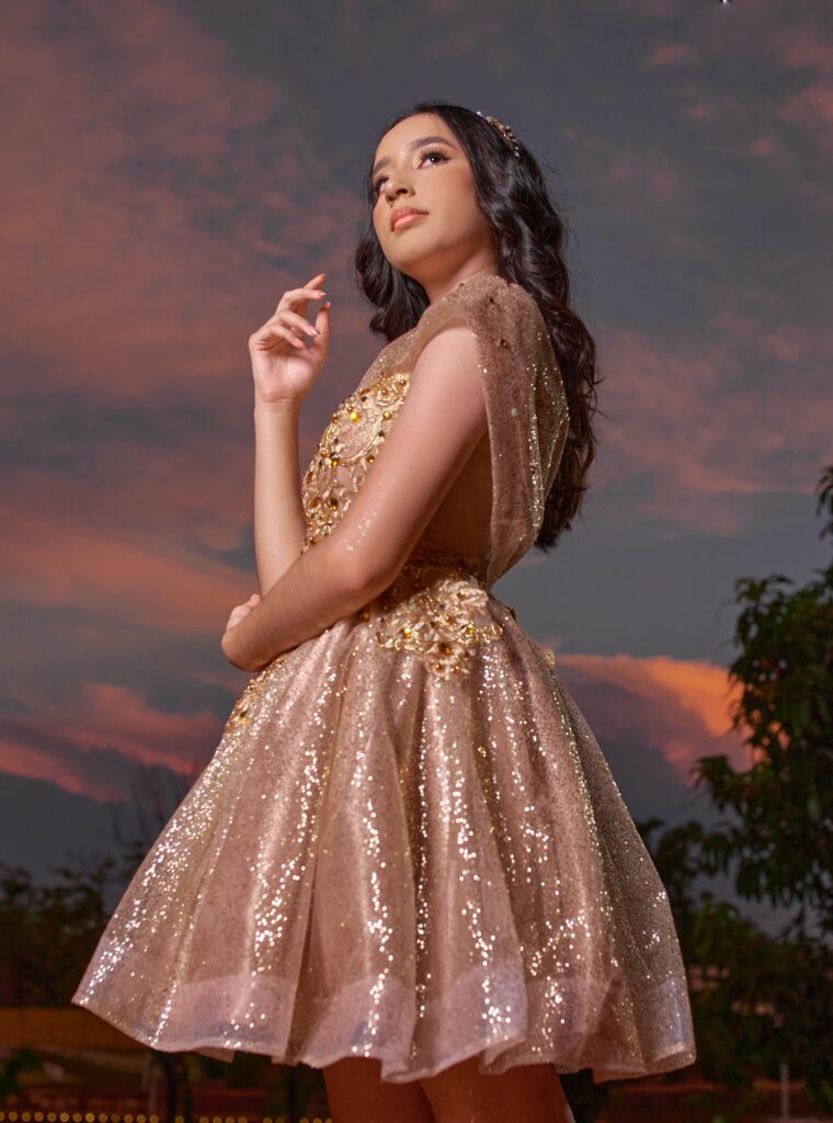 gold birthday dress