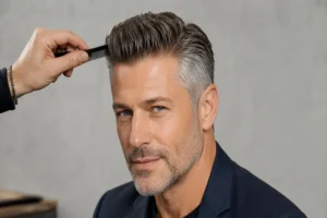 How to Blend Men’s Hair Systems with Gray Side Hair 
