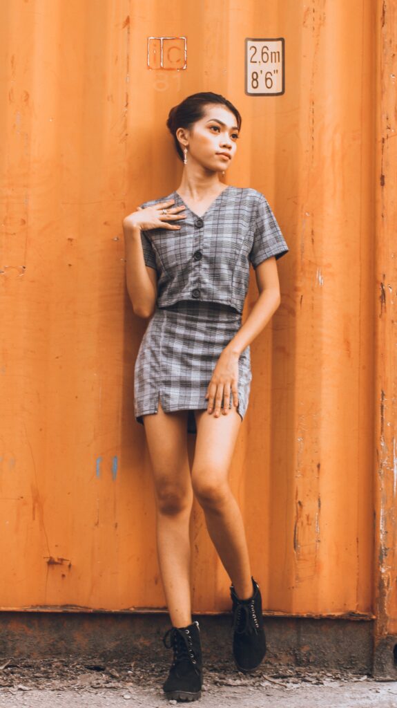 grey two piece set