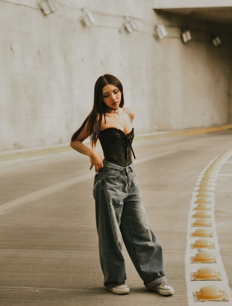 lace up jeans
